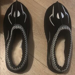 Black and Silver Men's Slip-On Loafers